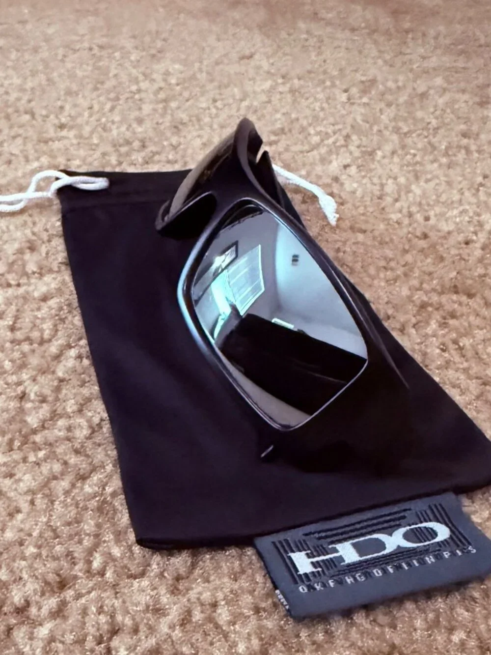 ( OO9014 ) Oakley Gascan Black Matte Frame Chrome Iridium Lens - Picture 9 of 11